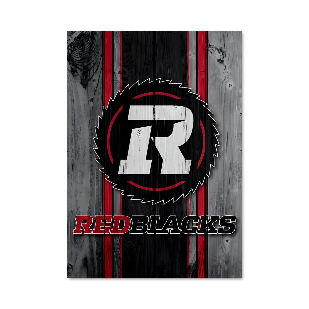Poster Redblacks en Bois