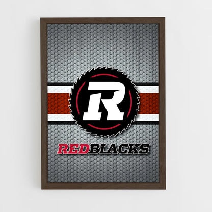 ap-ottawa redblacks-3 cadre Bois foncé