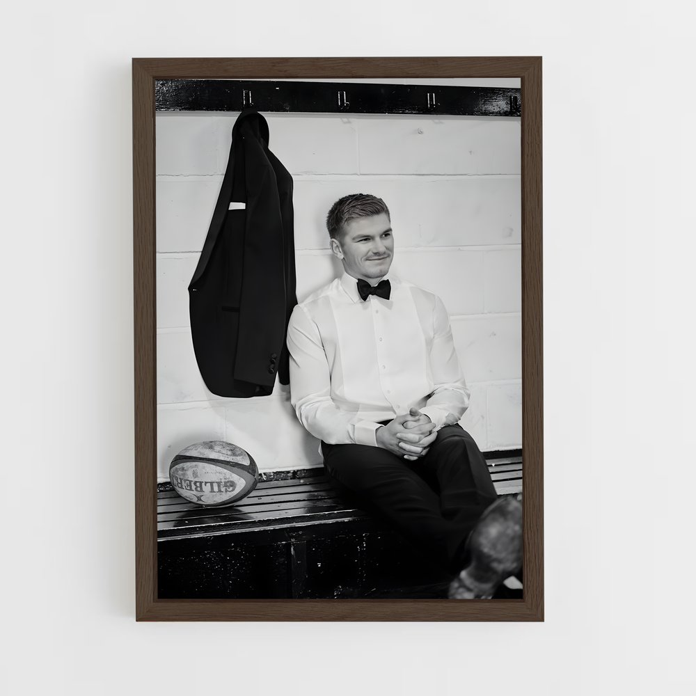 ap-owen farrell-4 cadre Bois foncé