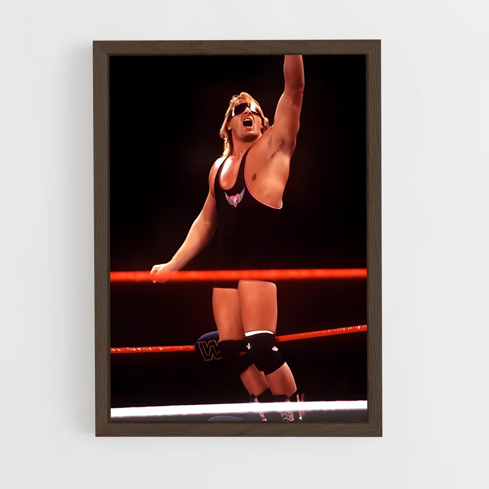 ap-owen hart-1 cadre Bois foncé