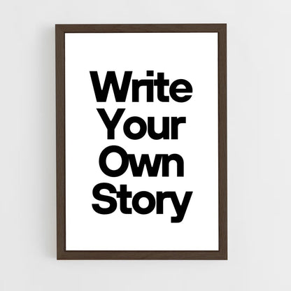 ap-own your story-1 cadre Bois foncé