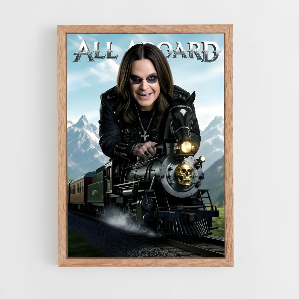 ap-ozzy osbourne-7 cadre Bois clair