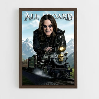 ap-ozzy osbourne-7 cadre Bois foncé