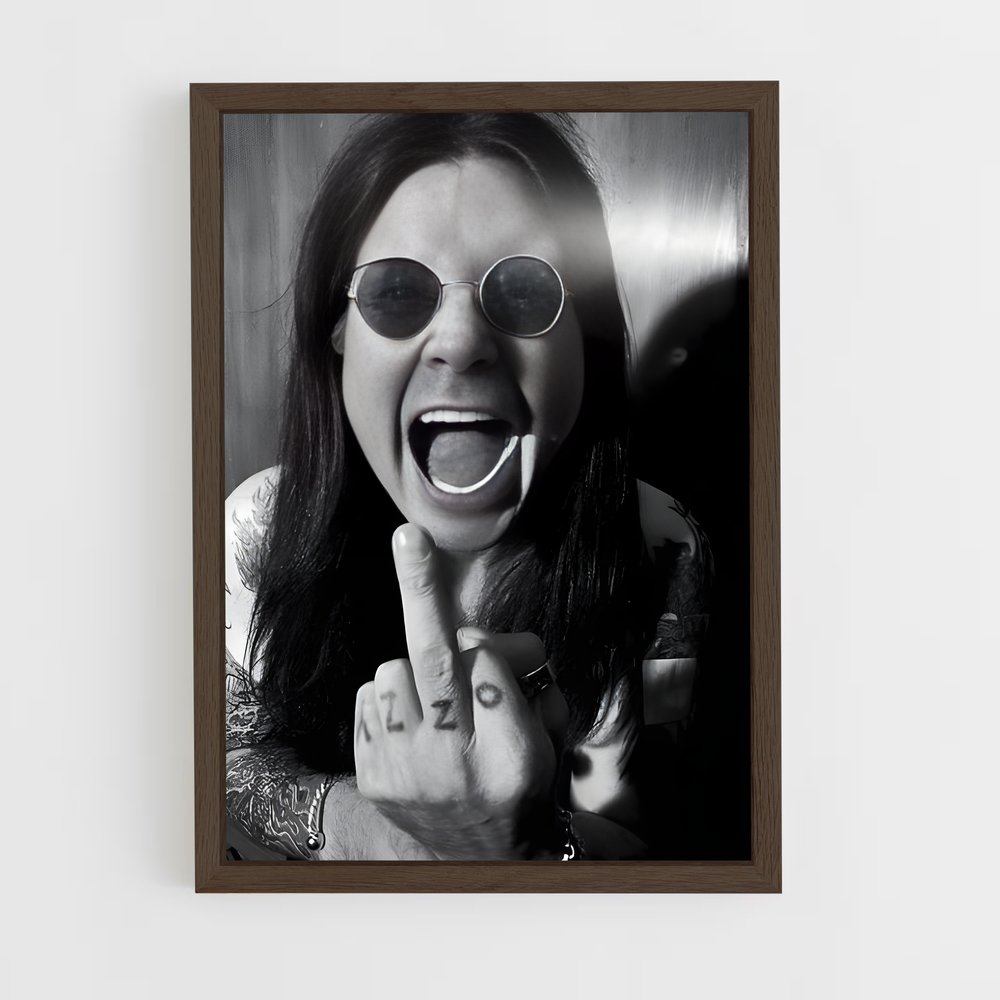 ap-ozzy osbourne-8 cadre Bois foncé
