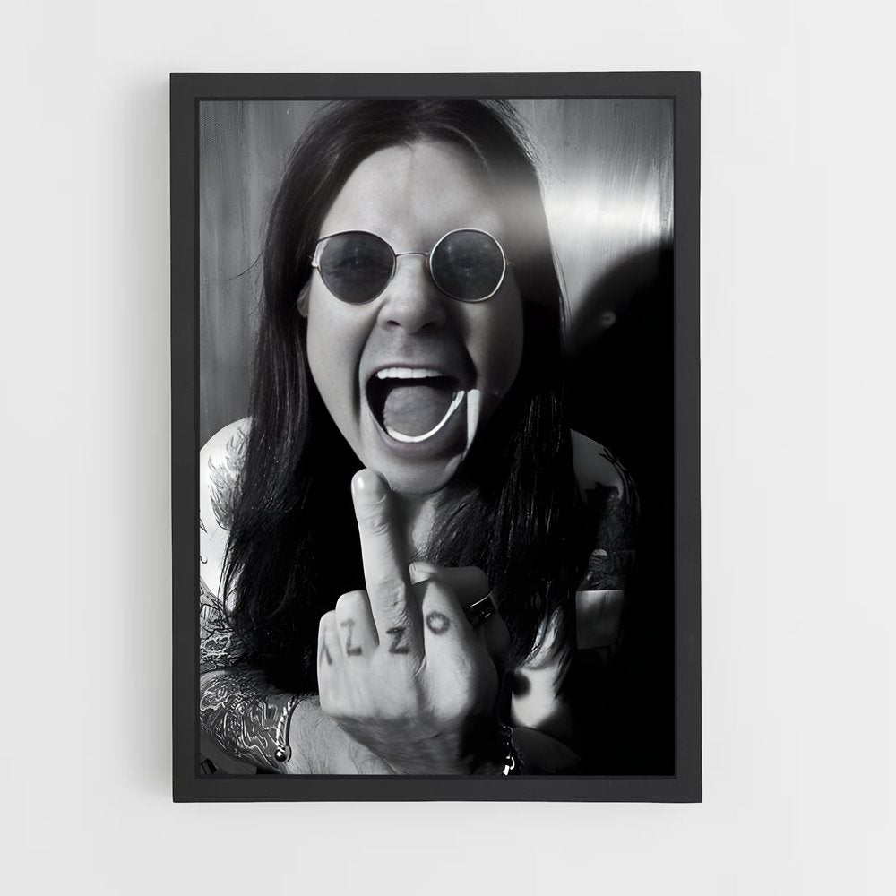 ap-ozzy osbourne-8 cadre Noir