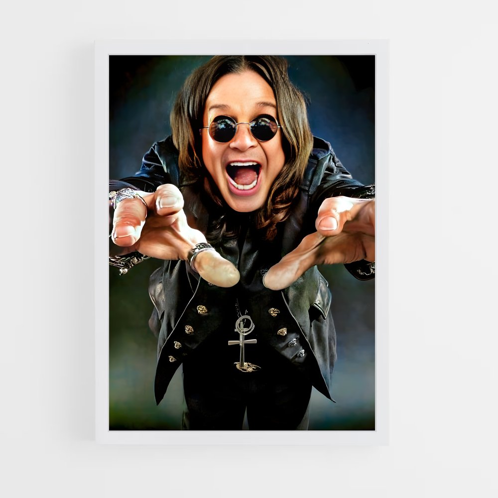 ap-ozzy osbourne band-2 cadre Blanc