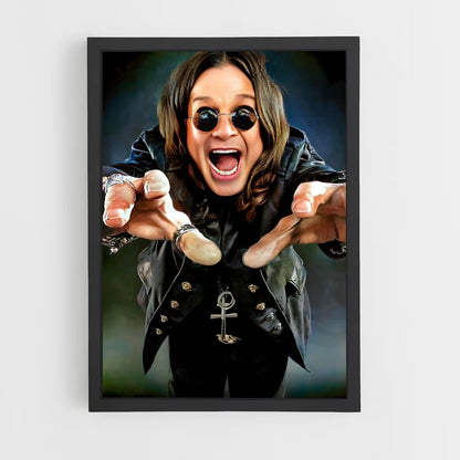 ap-ozzy osbourne band-2 cadre Noir