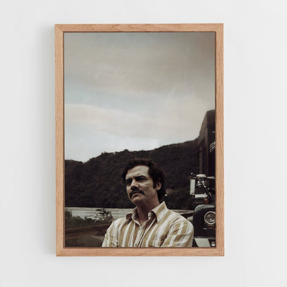 ap-pablo escobar-7 cadre Bois clair