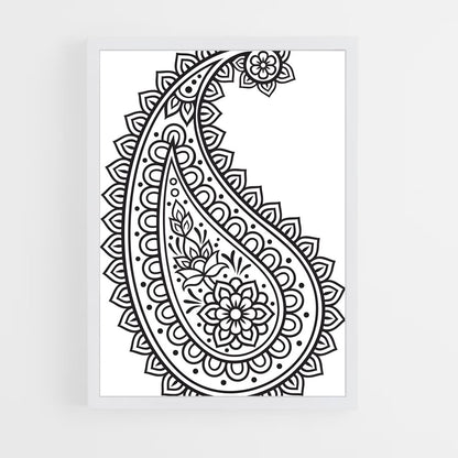 ap-paisley-4 cadre Blanc