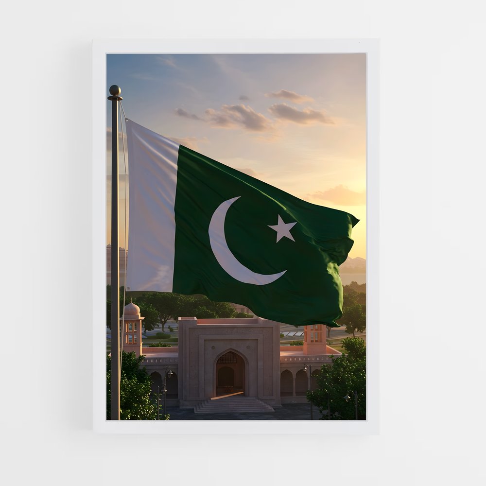 ap-pakistan flag-2 cadre Blanc