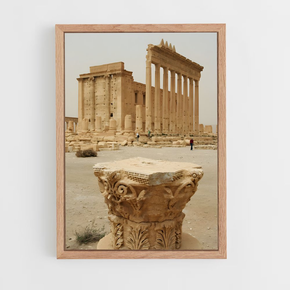 ap-palmyra ruins-4 cadre Bois clair