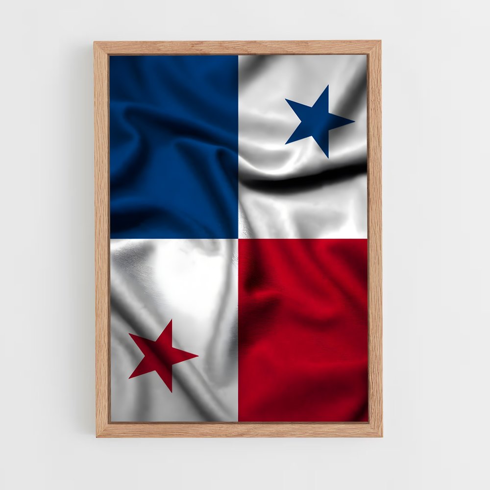 ap-panama flag-2 cadre Bois clair