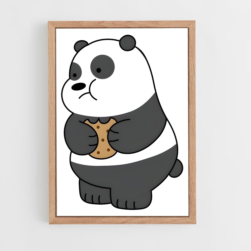 ap-panda we bare bears-2 cadre Bois clair
