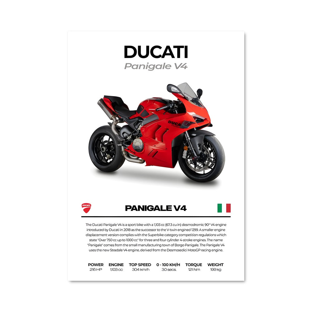 Poster Panigale v4r 82124