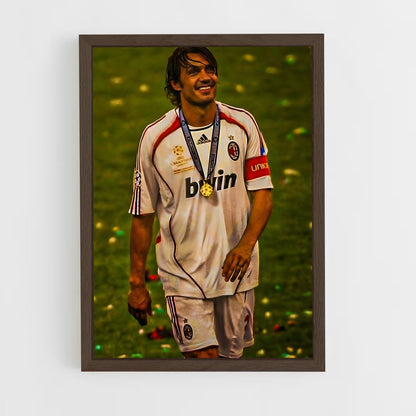 ap-paolo maldini-1 cadre Bois foncé