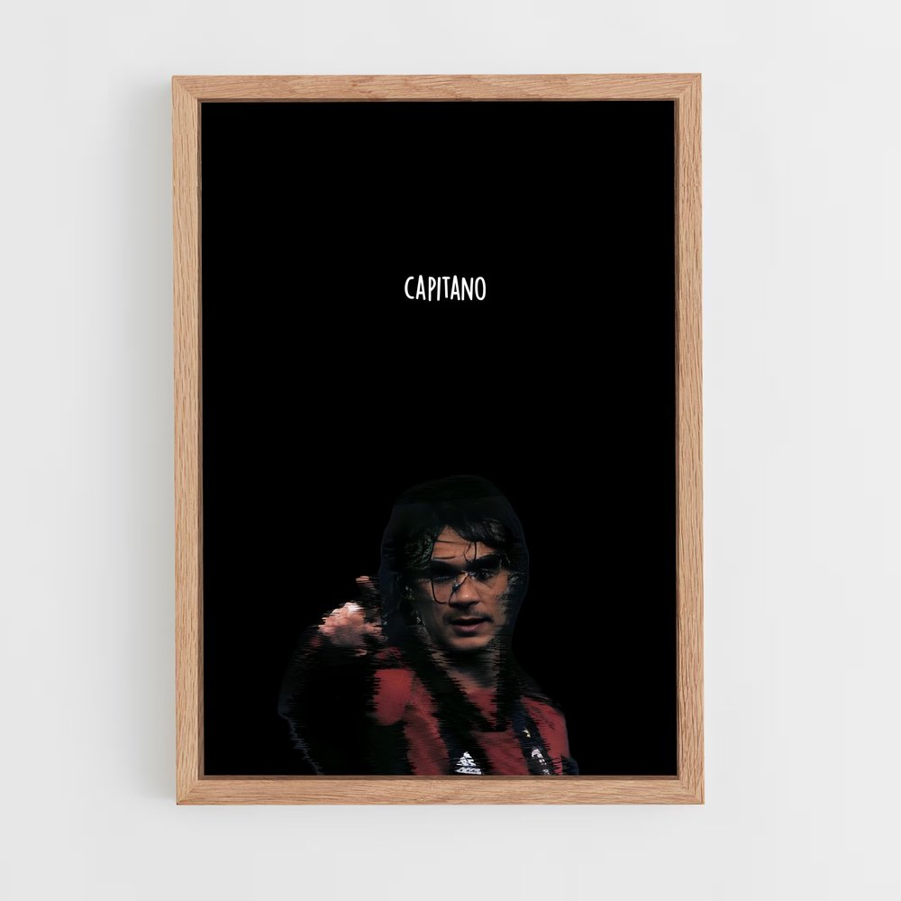 ap-paolo maldini-11 cadre Bois clair