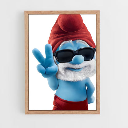 ap-papa smurf-1 cadre Bois clair