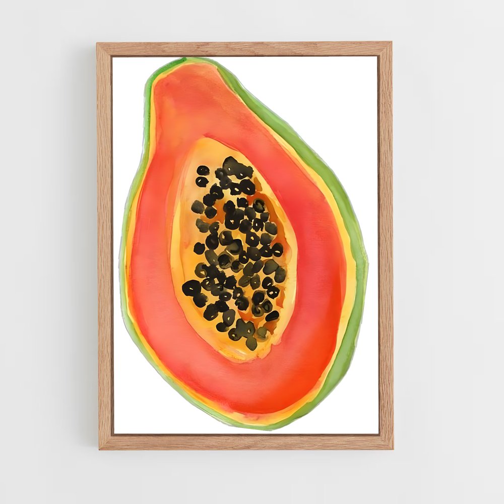 ap-papaya-1 cadre Bois clair
