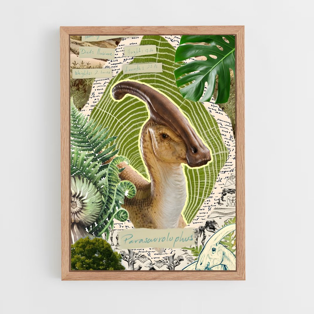ap-parasaurolophus-2 cadre Bois clair