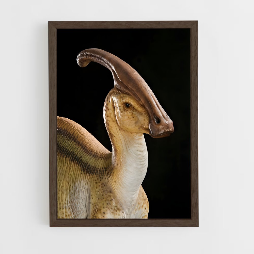 ap-parasaurolophus-4 cadre Bois foncé
