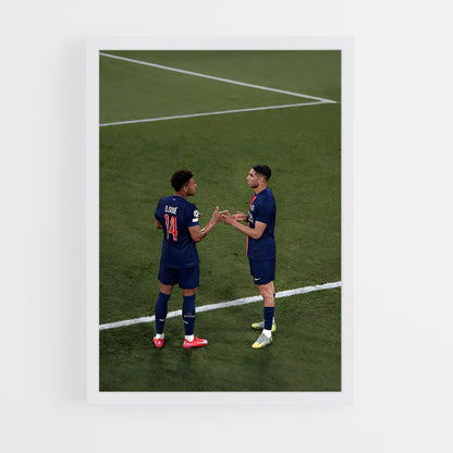 ap-paris saint-germain fc-10 cadre Blanc