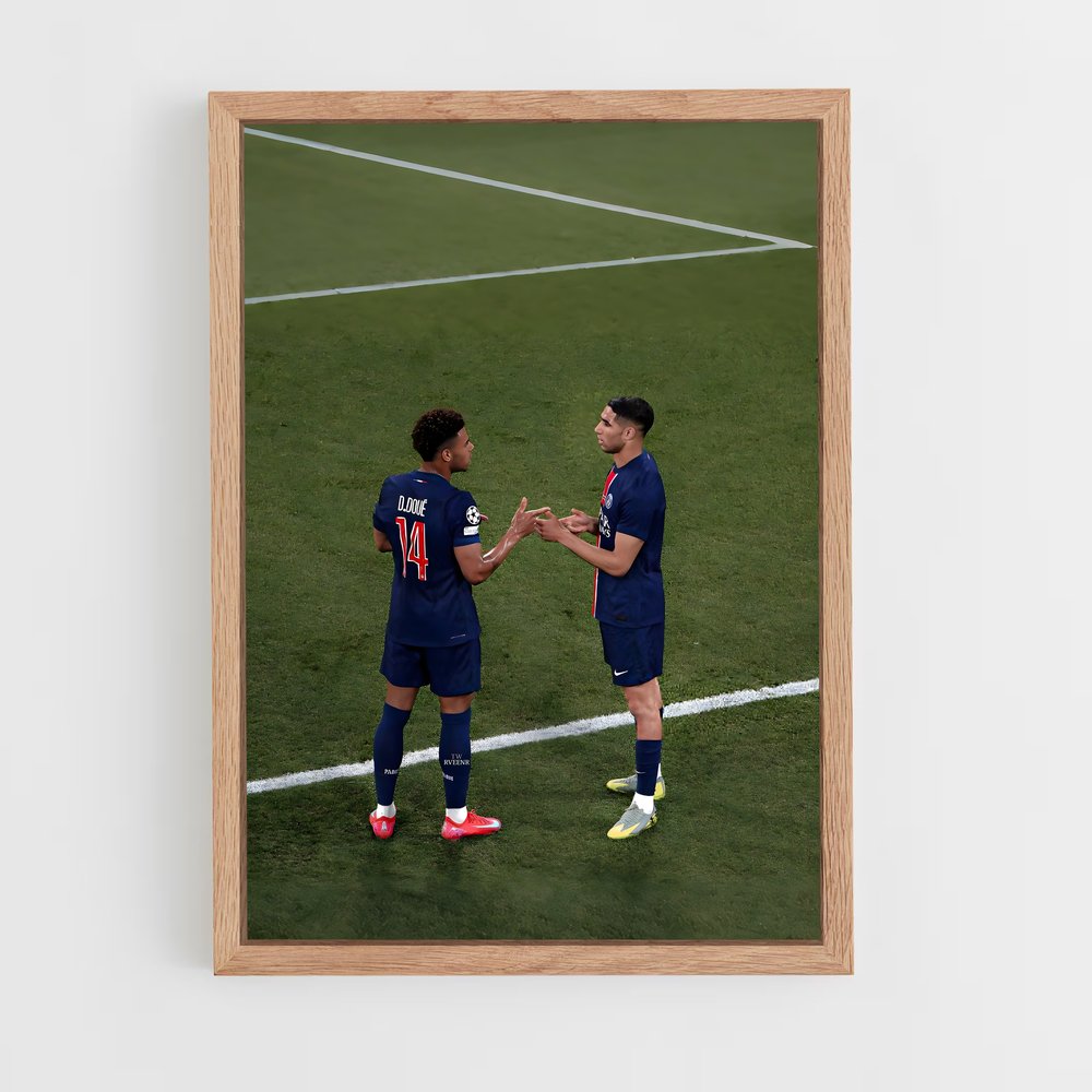 ap-paris saint-germain fc-10 cadre Bois clair
