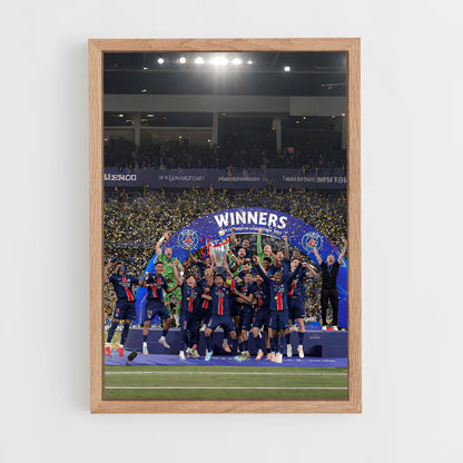 ap-paris saint-germain fc-8 cadre Bois clair