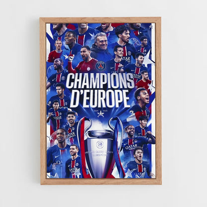 ap-paris saint-germain fc-9 cadre Bois clair
