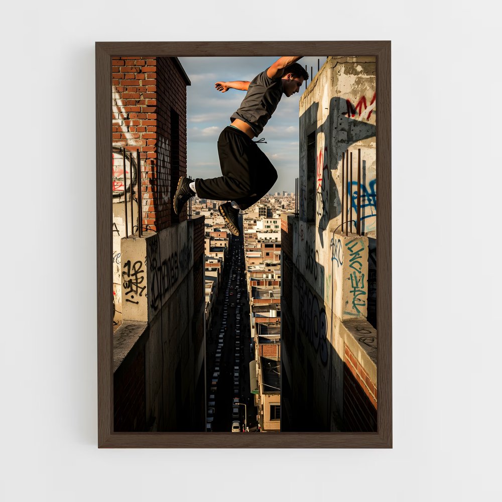 ap-parkour freerunning-4 cadre Bois foncé