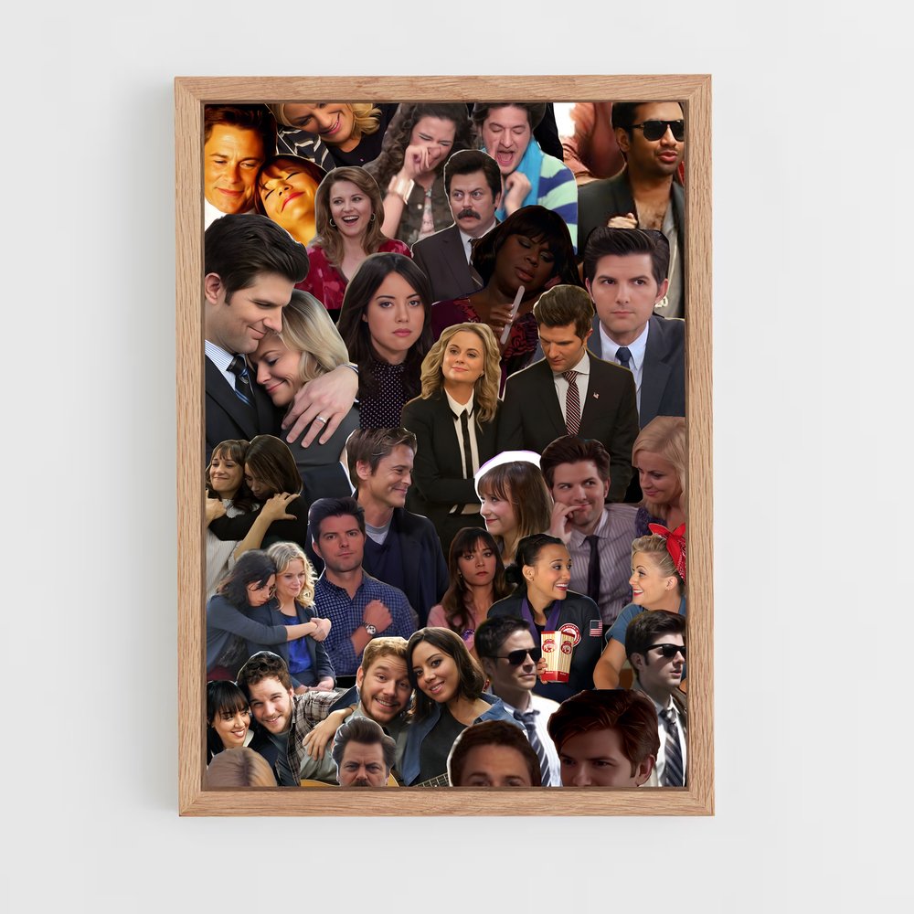 ap-parks and recreation-1 cadre Bois clair