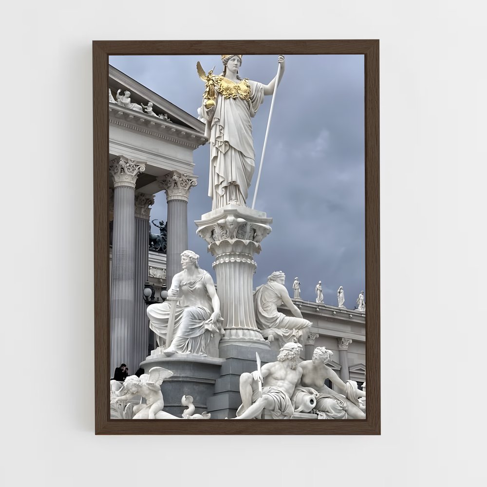 ap-parthenon sculptures-6 cadre Bois foncé