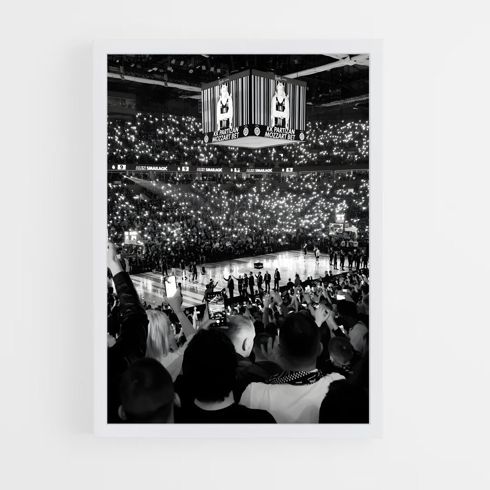 ap-partizan belgrade basketball-3 cadre Blanc