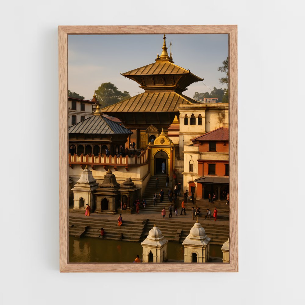 ap-pashupatinath temple-3 cadre Bois clair
