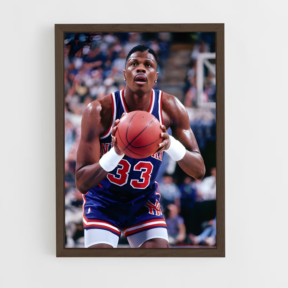 ap-patrick ewing-4 cadre Bois foncé