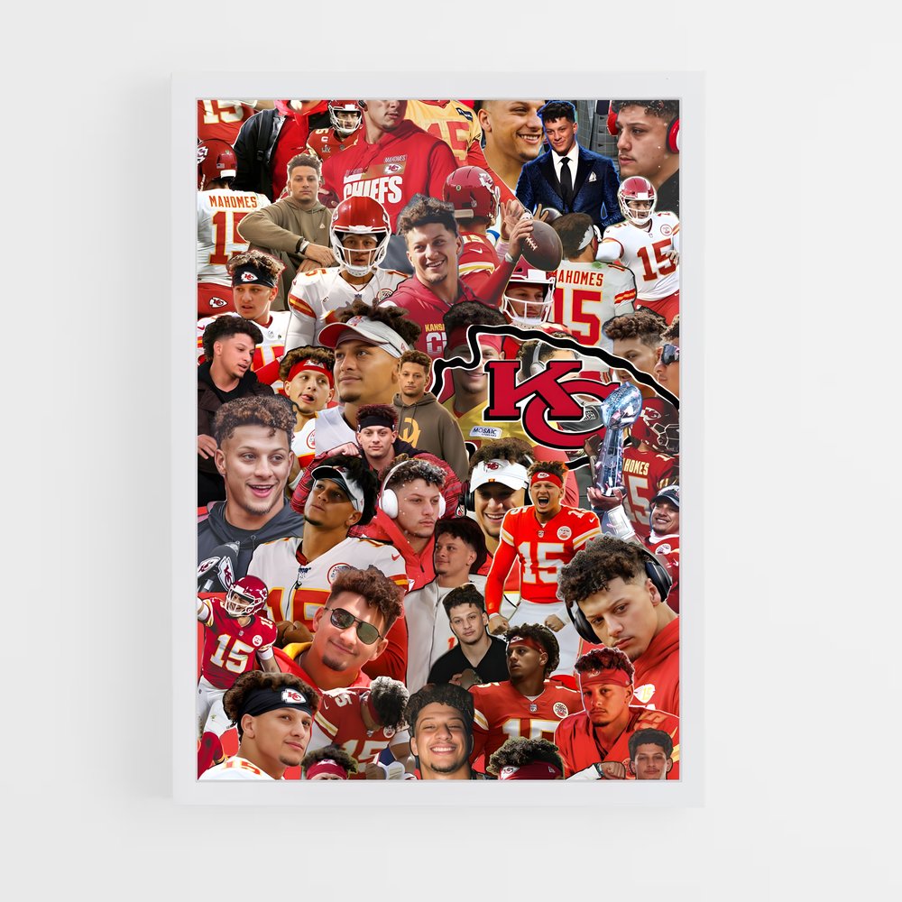 ap-patrick mahomes-2 cadre Blanc