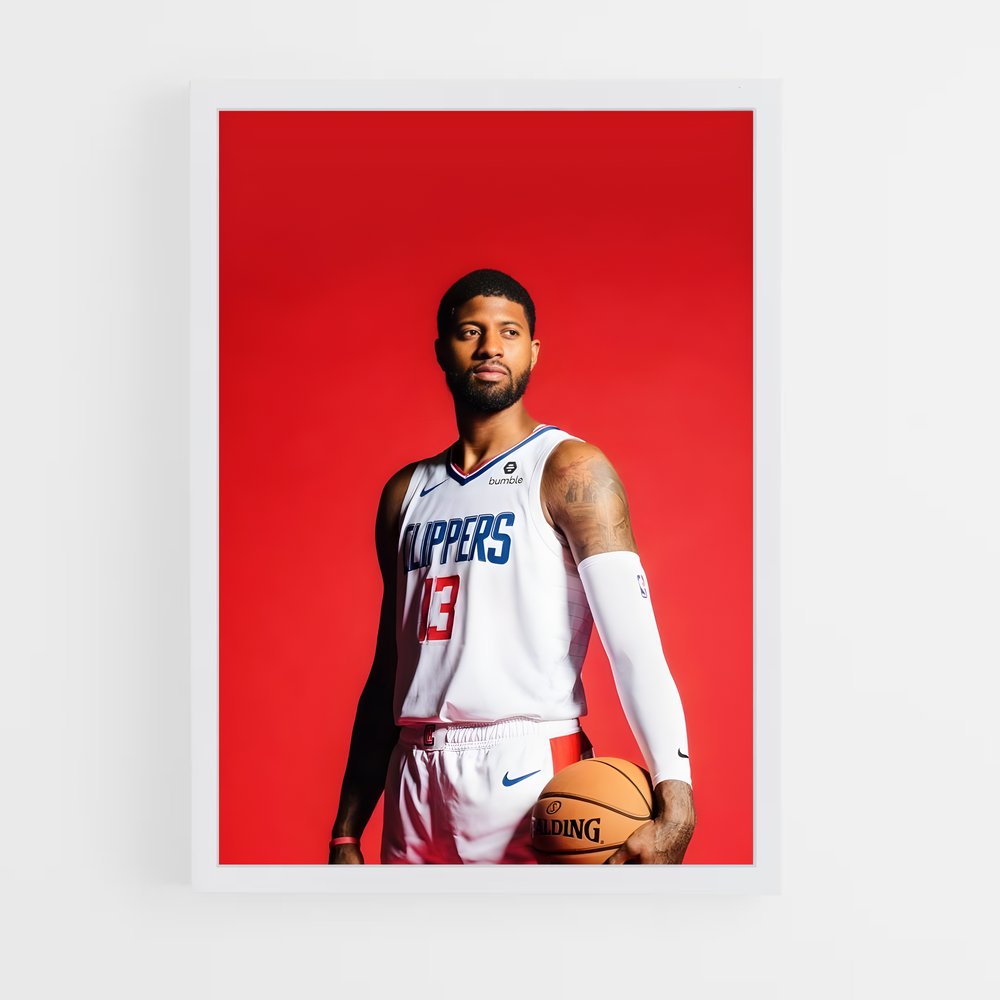 ap-paul george-6 cadre Blanc