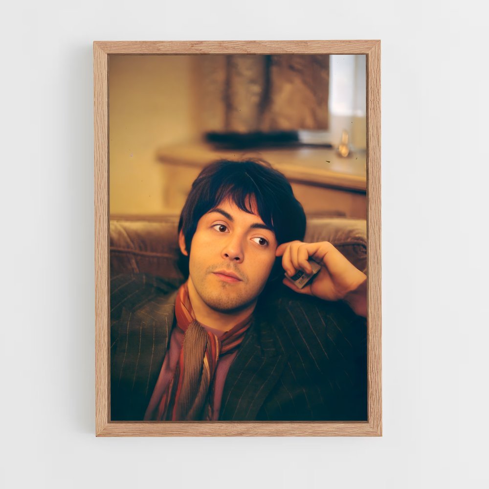 ap-paul mccartney-3 cadre Bois clair