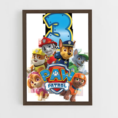 ap-paw patrol-2 cadre Bois foncé