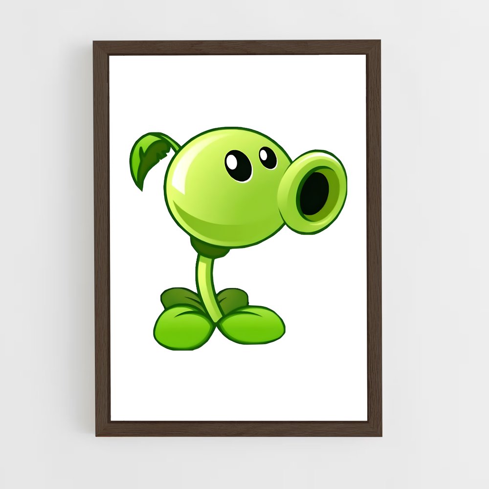ap-peashooter-1 cadre Bois foncé