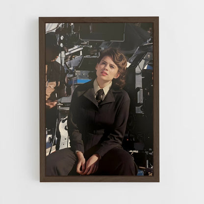 ap-peggy carter-5 cadre Bois foncé