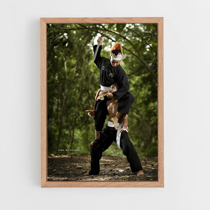 ap-pencak silat-3 cadre Bois clair