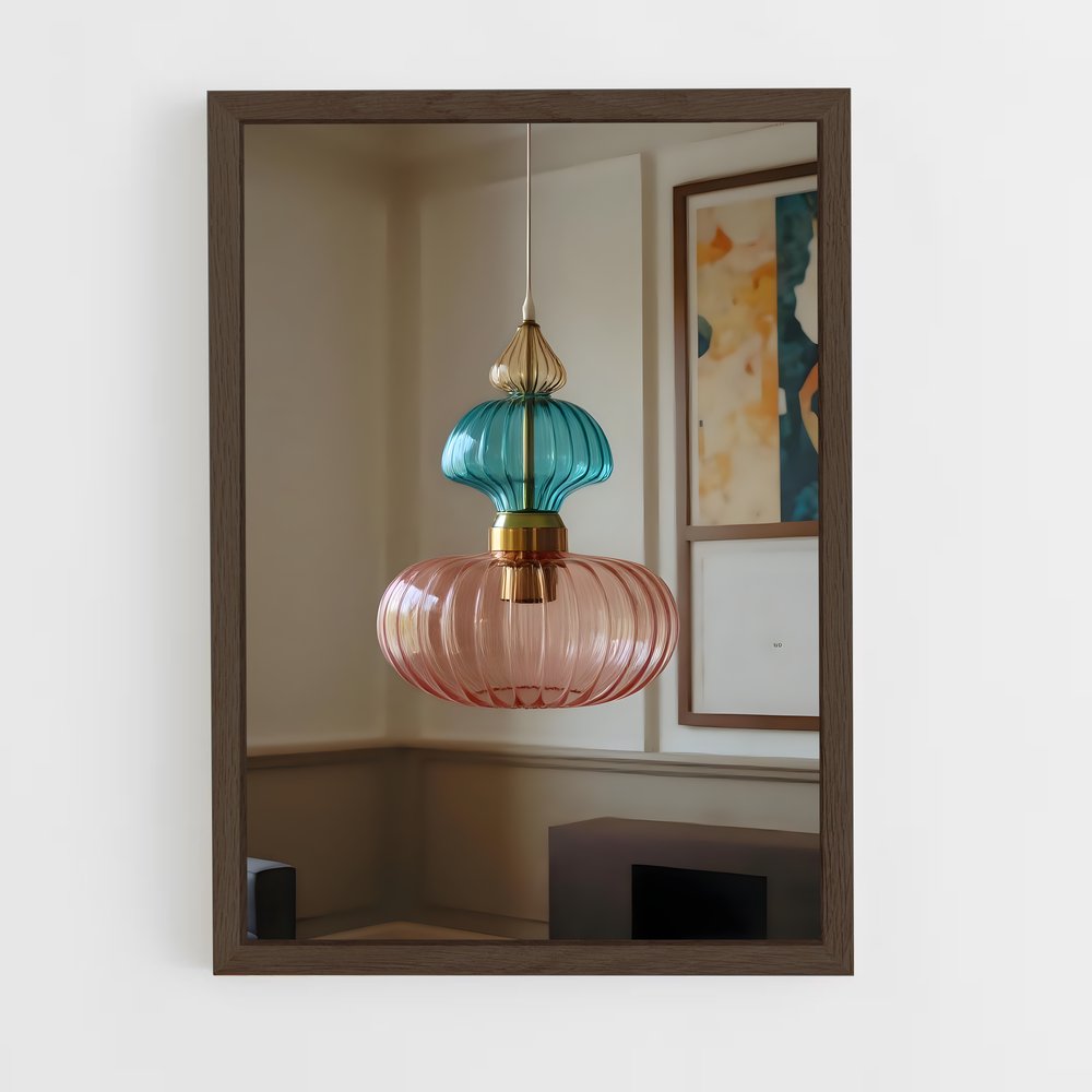 ap-pendant light-4 cadre Bois foncé
