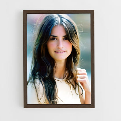 ap-penelope cruz-2 cadre Bois foncé