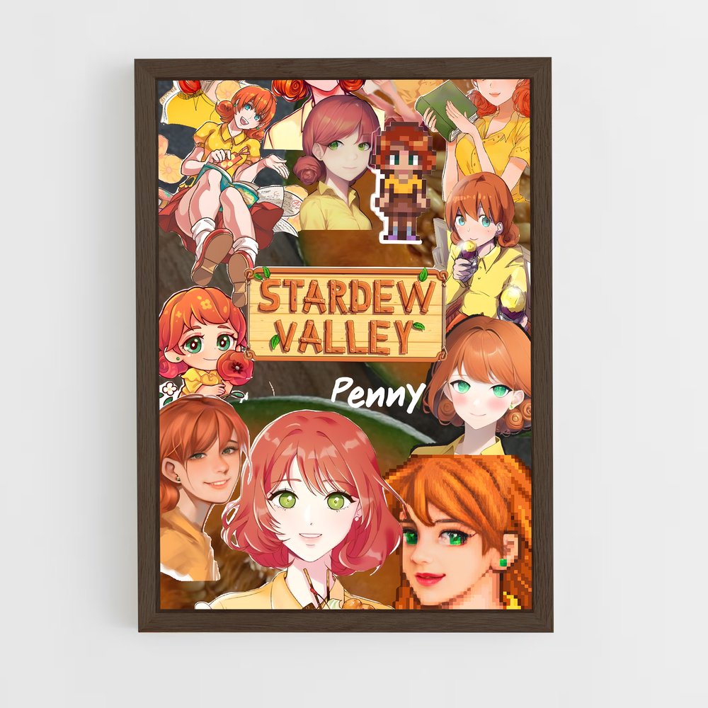 ap-penny stardew-5 cadre Bois foncé