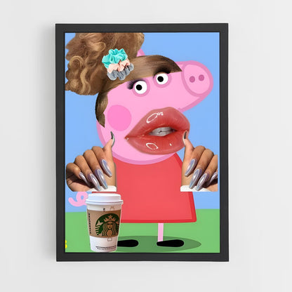 ap-peppa pig-1 cadre Noir