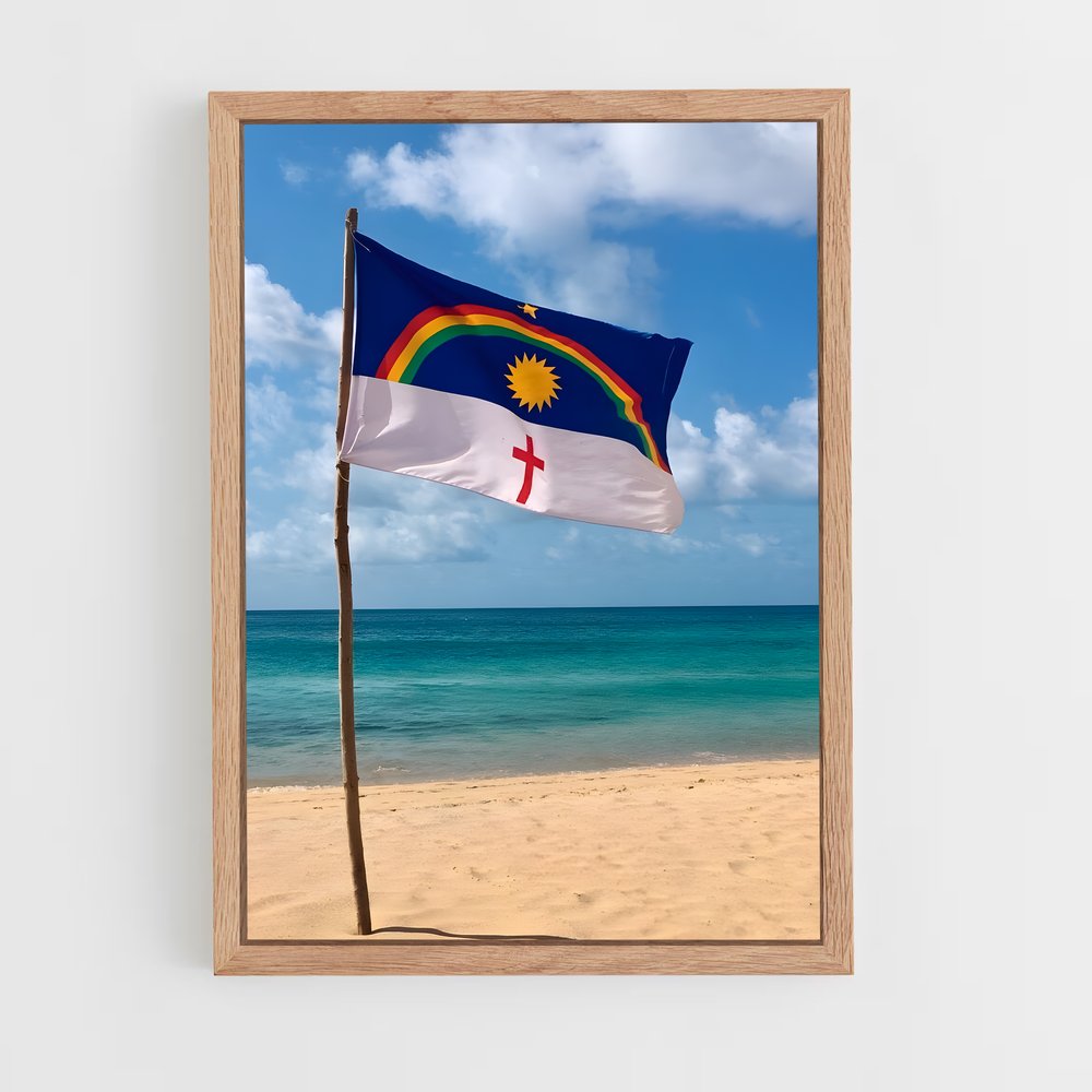 ap-pernambuco flag-1 cadre Bois clair
