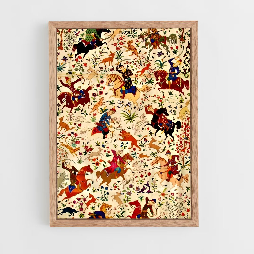 ap-persian patterns-3 cadre Bois clair