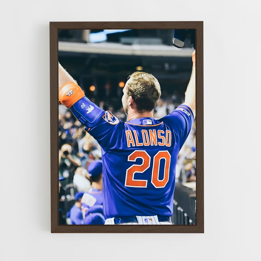 ap-pete alonso-2 cadre Bois foncé