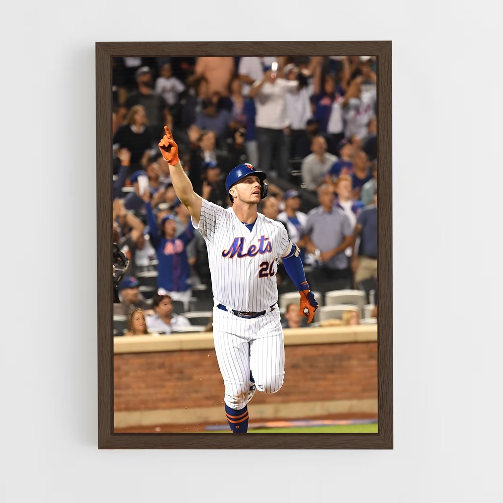 ap-pete alonso-4 cadre Bois foncé