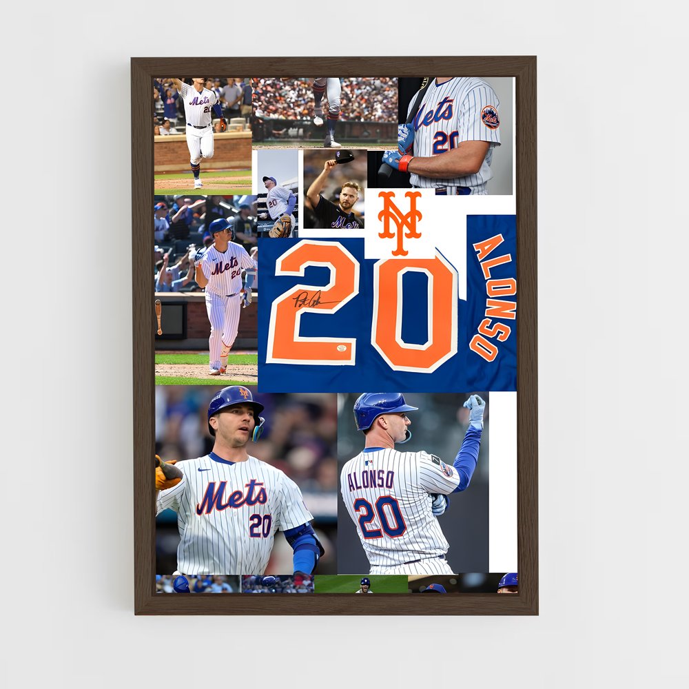 ap-pete alonso-5 cadre Bois foncé